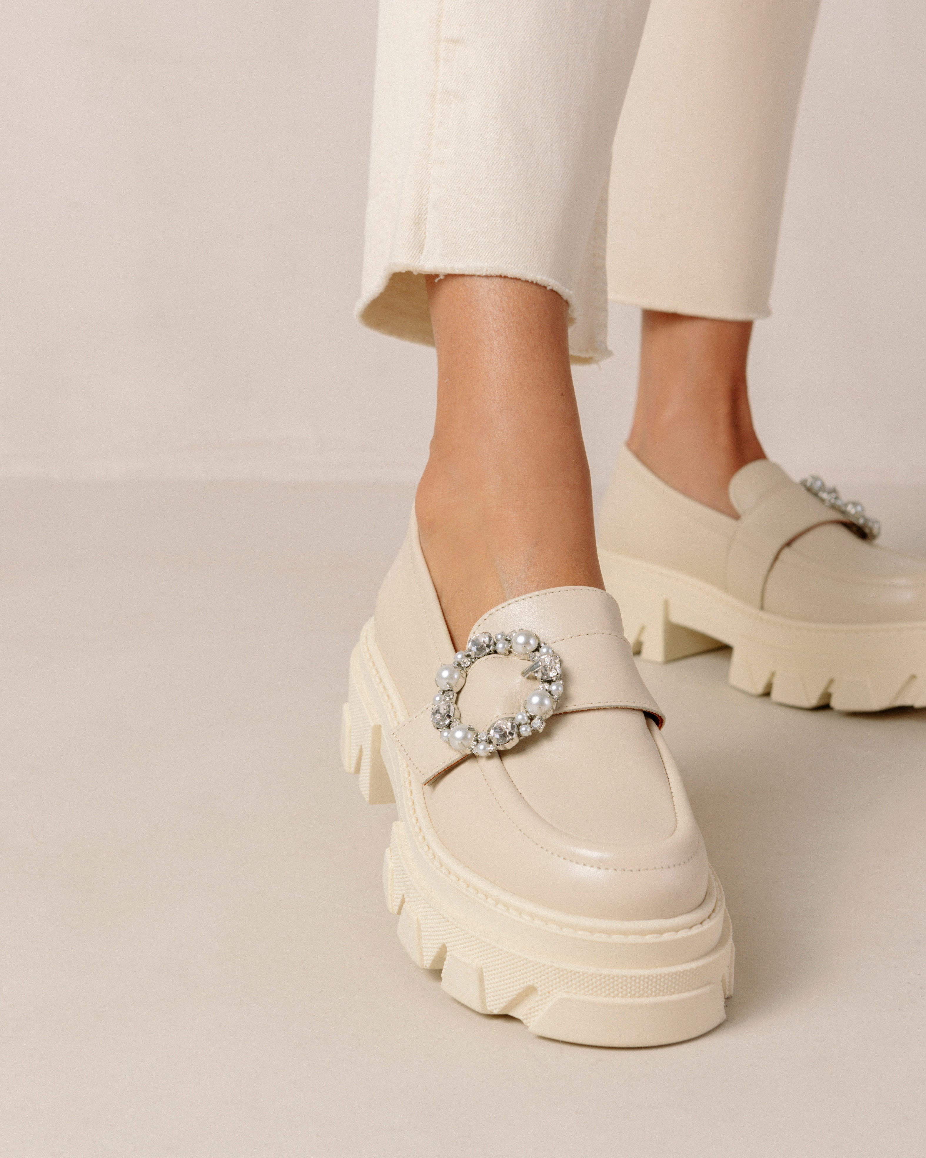 Trace Crystal Loafers